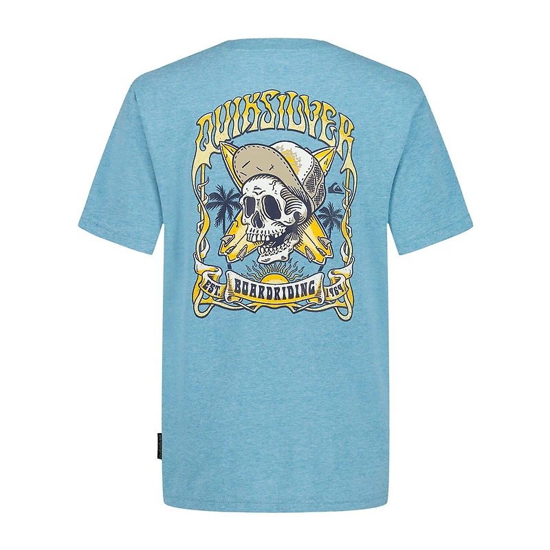 Quiksilver Big Kid Boys Crew Neck Short Sleeve Regular Fit Graphic T-Shirt