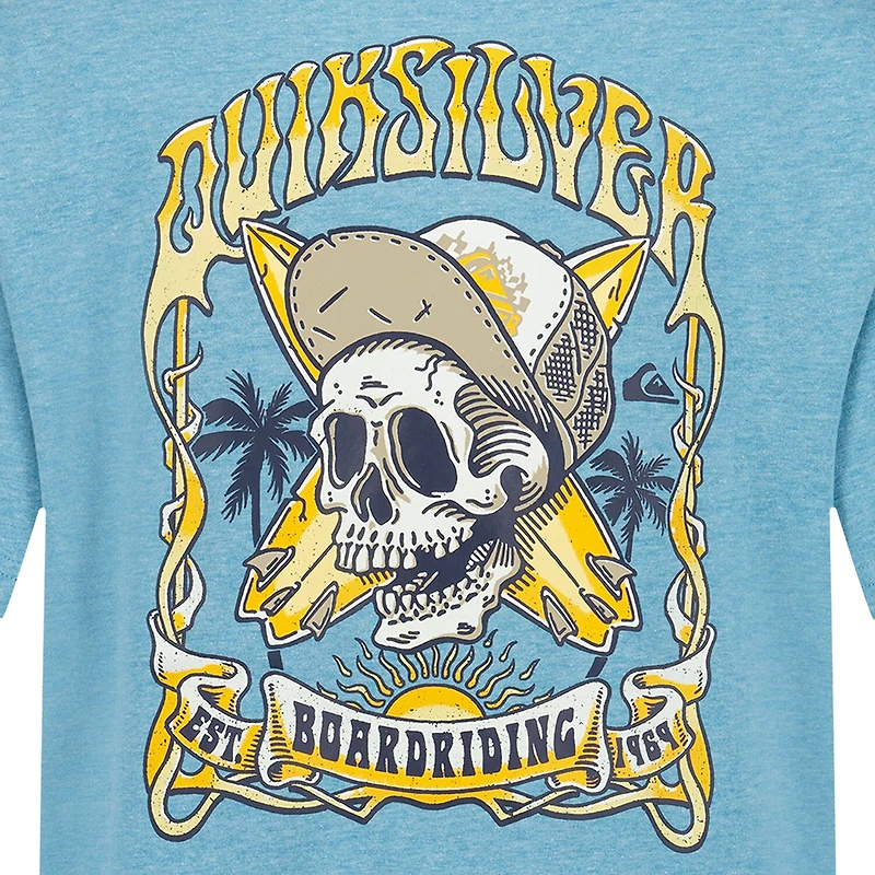 Quiksilver Big Kid Boys Crew Neck Short Sleeve Regular Fit Graphic T-Shirt