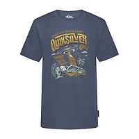 Quiksilver Big Kid Boys Crew Neck Short Sleeve Regular Fit Graphic T-Shirt