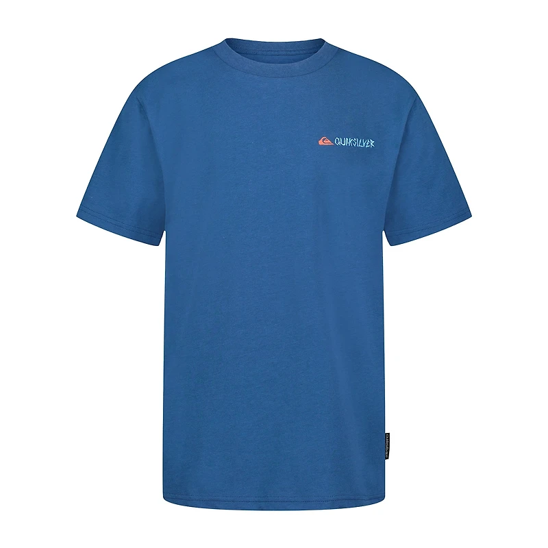 Quiksilver Big Kid Boys Crew Neck Short Sleeve Regular Fit Graphic T-Shirt