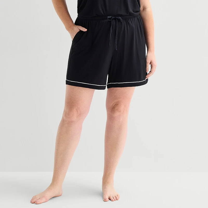 Liz Claiborne Womens Plus Pajama Shorts