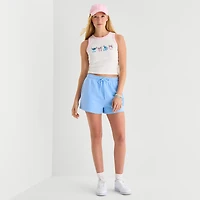 Stitch High Neck Tank Womens Juniors Sleeveless Top