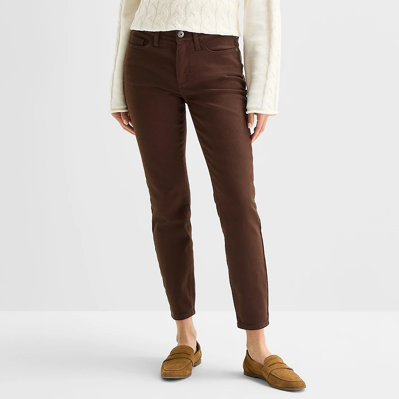 St. John's Bay Womens Tall Mid Rise Skinny Fit Jean