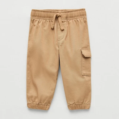 Okie Dokie Baby Boys Mid Rise Cuffed Cargo Pant