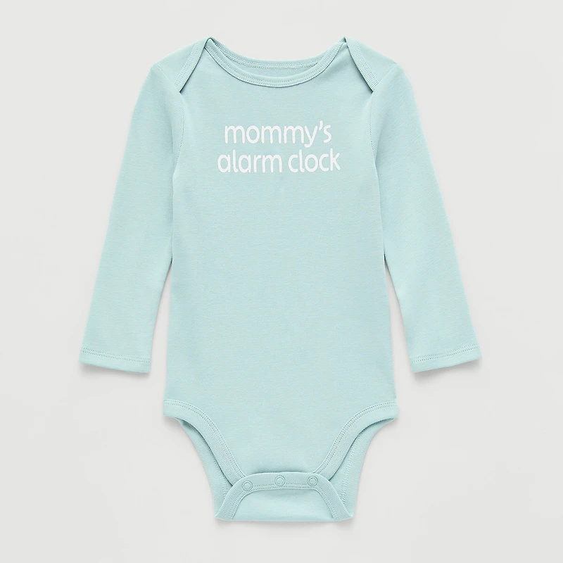 Okie Dokie Baby Unisex Crew Neck Long Sleeve Rib Bodysuit