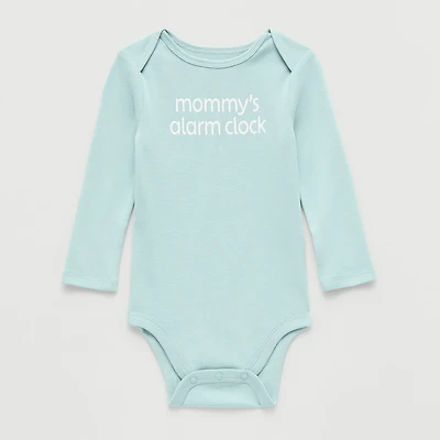 Okie Dokie Baby Unisex Crew Neck Long Sleeve Rib Bodysuit