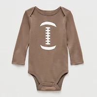 Okie Dokie Baby Boys Crew Neck Long Sleeve Rib Bodysuit