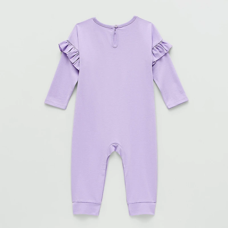 Okie Dokie Baby Girls Crew Neck Long Sleeve Jumpsuit