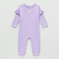 Okie Dokie Baby Girls Crew Neck Long Sleeve Jumpsuit