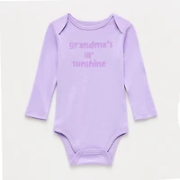 Okie Dokie Baby Girls Crew Neck Long Sleeve Rib Bodysuit