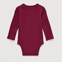 Okie Dokie Baby Girls Crew Neck Long Sleeve Rib Bodysuit