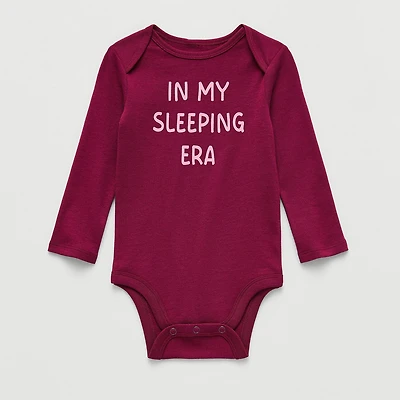 Okie Dokie Baby Girls Crew Neck Long Sleeve Rib Bodysuit
