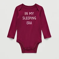 Okie Dokie Baby Girls Crew Neck Long Sleeve Rib Bodysuit