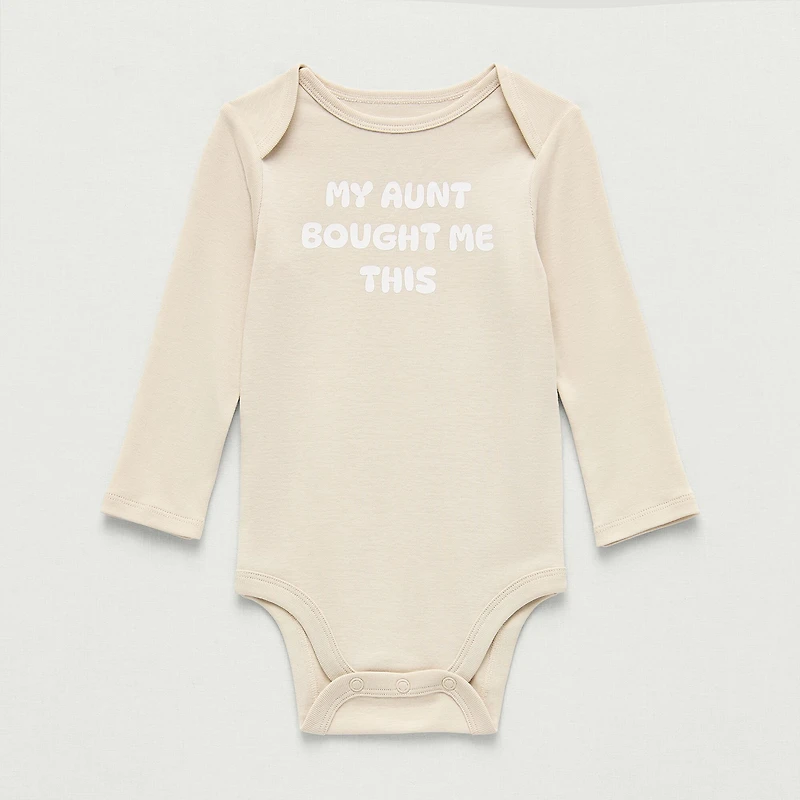 Okie Dokie Baby Unisex Crew Neck Long Sleeve Rib Bodysuit