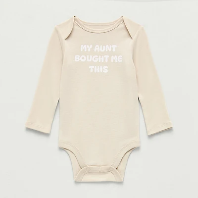 Okie Dokie Baby Unisex Crew Neck Long Sleeve Rib Bodysuit