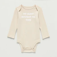 Okie Dokie Baby Unisex Crew Neck Long Sleeve Rib Bodysuit