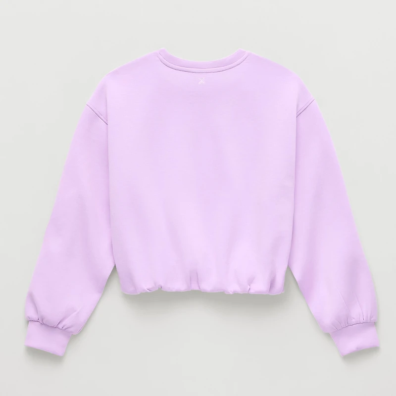 Xersion Little & Big Kid Girls Crew Neck Long Sleeve Sweatshirt