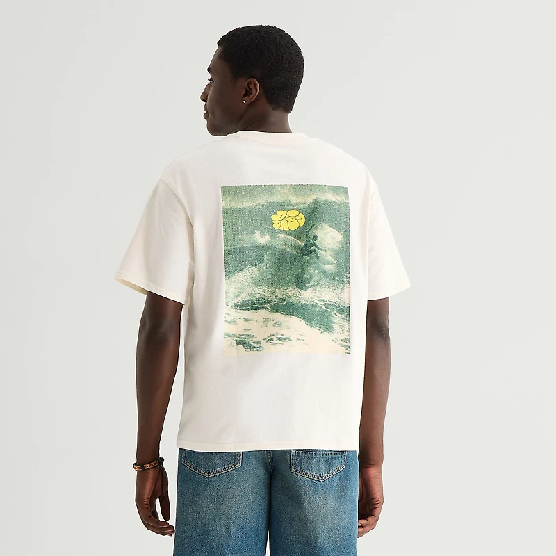Arizona Mens Crew Neck Short Sleeve Boxy Fit Graphic T-Shirt