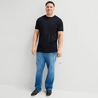 St. John's Bay Super Soft Pocket Mens Crew Neck Short Sleeve Quick Dry Big and Tall T-Shirt