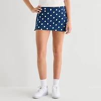 Arizona Womens Juniors Low Rise Mini A-Line Skirt