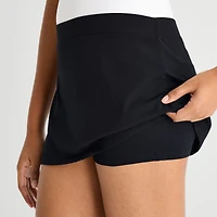 Arizona Womens Juniors Low Rise Mini A-Line Skirt