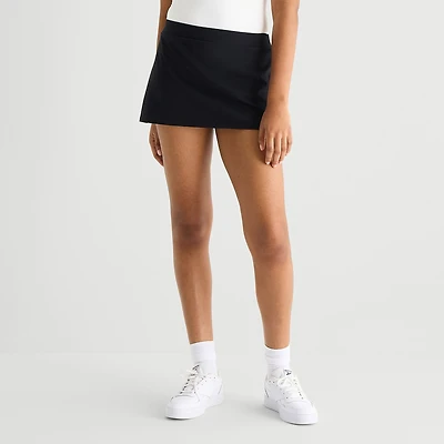 Arizona Womens Juniors Low Rise Mini A-Line Skirt