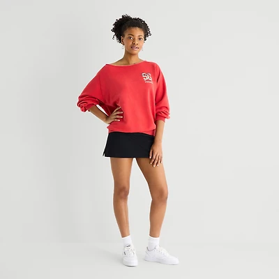 Arizona Womens Juniors Low Rise Mini A-Line Skirt