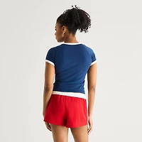 Arizona Supergirl Womens Juniors Crew Neck Short Sleeve T-Shirt