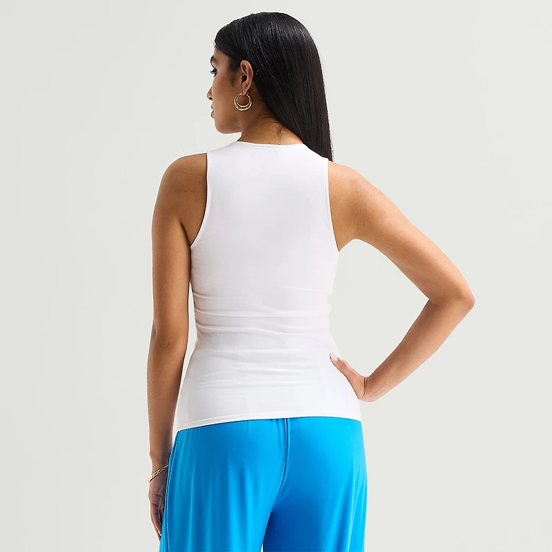 Bold Elements Womens U Neck Sleeveless Blouse