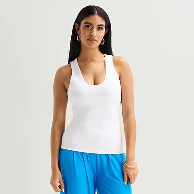 Bold Elements Womens U Neck Sleeveless Blouse
