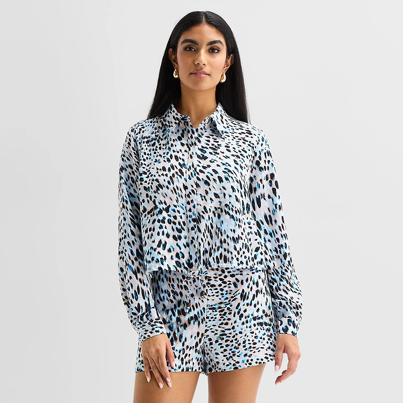 Bold Elements Womens Long Sleeve Crop Top