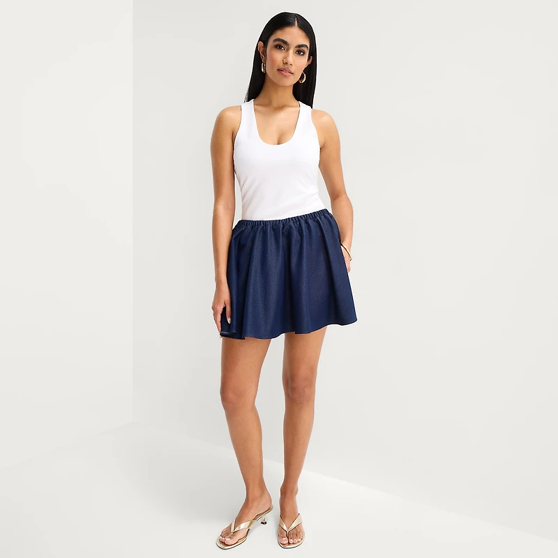 Bold Elements Womens Mini Flared Skirt