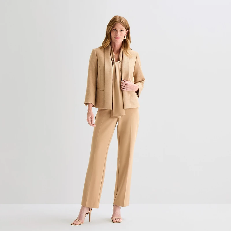 Black Label by Evan-Picone Tweed Womens Classic Fit Suit Jacket