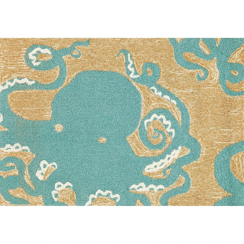 Liora Manne Frontporch Octopus Hand Tufted Rectangular Rugs