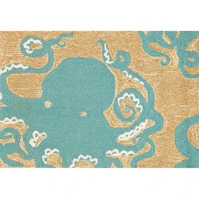 Liora Manne Frontporch Octopus Hand Tufted Rectangular Rugs