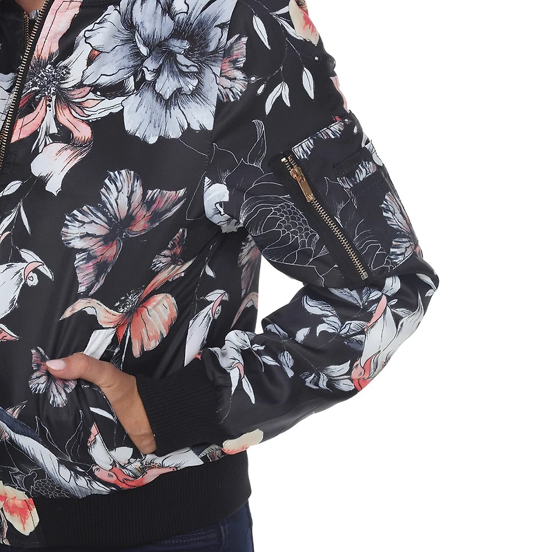 White Mark Womens Midweight Bomber Jacket