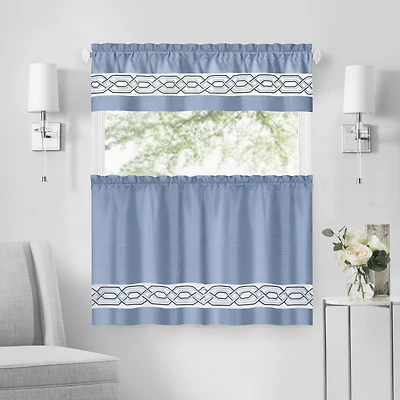 Achim Paige 3-pc. Rod Pocket Window Tier