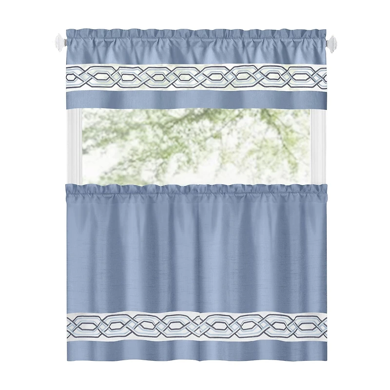 Achim Paige 3-pc. Rod Pocket Window Tier