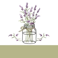 Achim Lavender 3-pc. Rod Pocket Window Tier