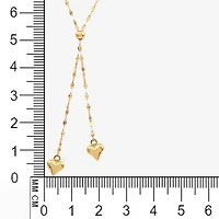 Gold Addiction Lariat Style Womens 14K Gold 18 Inch Y Necklace