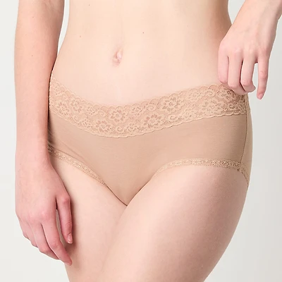 Arizona Body Cotton with Lace Boyshort Panty