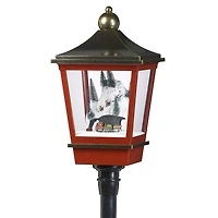 Roman 75in Led Snowing Mountain Plays Music Christmas Tabletop Decor