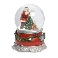 Roman 6 In Musical Dome Christmas Snow Globe