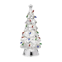 Roman 12.5in Lighted Swirl Tree Christmas Tabletop Decor