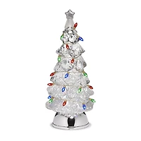 Roman 12.5in Lighted Swirl Tree Christmas Tabletop Decor