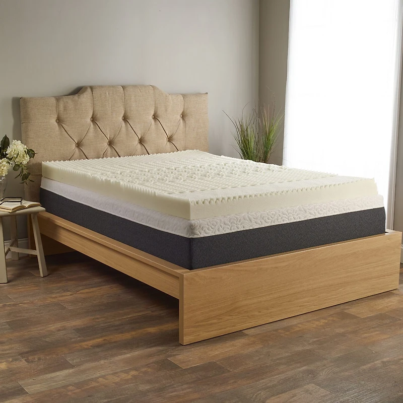 Isotonic® 4” 5-Zone Mattress Topper Featuring Isotonic®+ Memory Foam