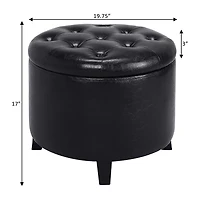 Designs4Comfort Round Ottoman