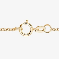 Womens Lab Created Pink Sapphire 14K Gold Over Silver Oval 18 Inch Pendant Necklace