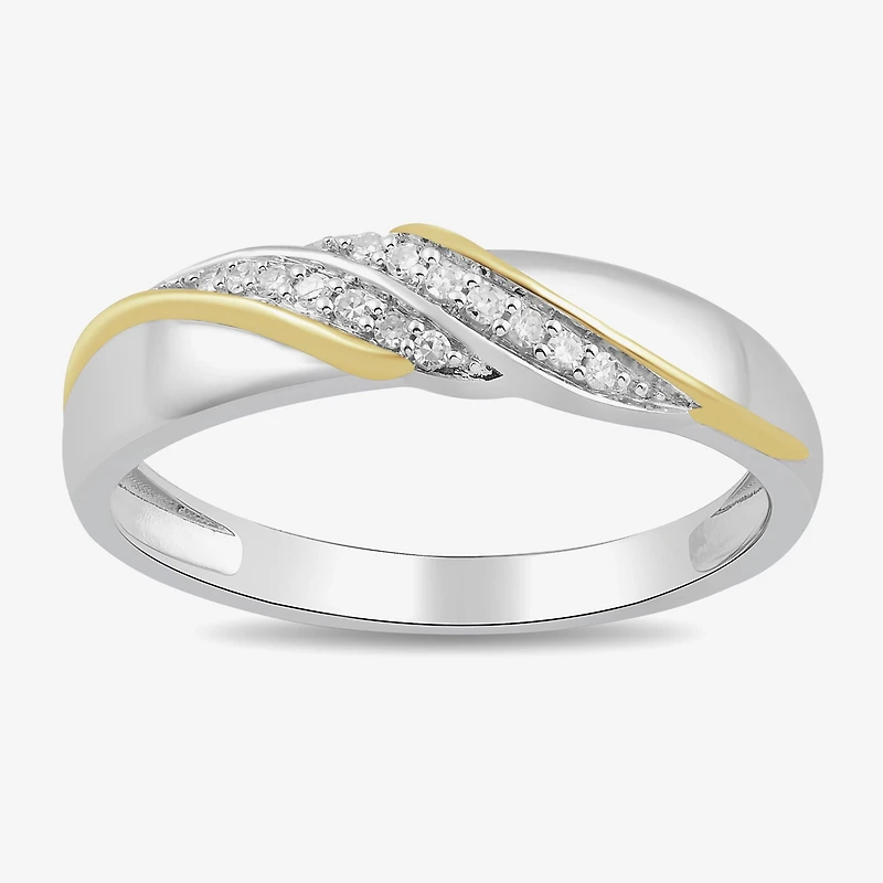 1/2 CT. T.W. Lab Grown White Diamond 14K Gold Over Silver Side Stone Bridal Set - Womens size 7 Ring / Mens size 10.5 Band