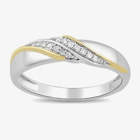 1/2 CT. T.W. Lab Grown White Diamond 14K Gold Over Silver Side Stone Bridal Set - Womens size 7 Ring / Mens size 10.5 Band
